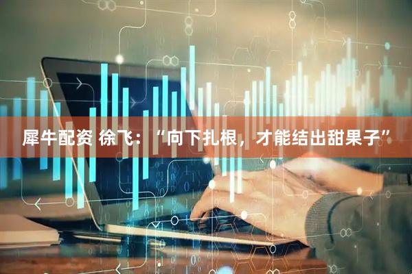犀牛配资 徐飞：“向下扎根，才能结出甜果子”