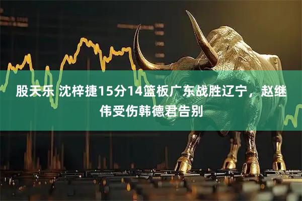 股天乐 沈梓捷15分14篮板广东战胜辽宁，赵继伟受伤韩德君告别
