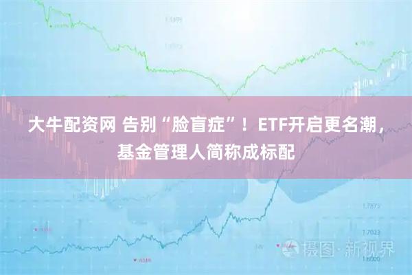 大牛配资网 告别“脸盲症”！ETF开启更名潮，基金管理人简称成标配
